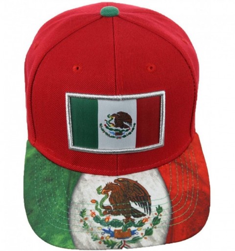 Baseball Caps Baseball Cap Mexican Flag Mexico Eagle Hat Snapback Hats Casual Caps - Red - C318KIUW3CL $10.76