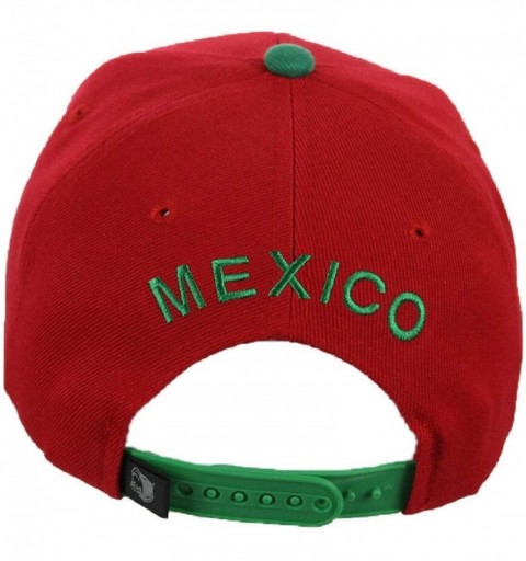 Baseball Caps Baseball Cap Mexican Flag Mexico Eagle Hat Snapback Hats Casual Caps - Red - C318KIUW3CL $10.76