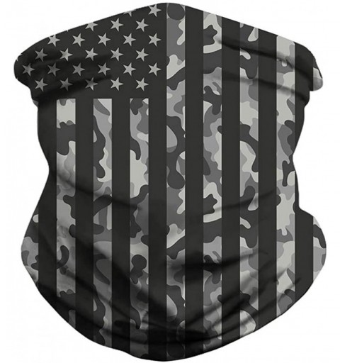 Balaclavas Camouflage American Flag Print Balaclava Bandana Neck Gaiter Scarf Headband - Camouflage American Flag - CO197S5O3...