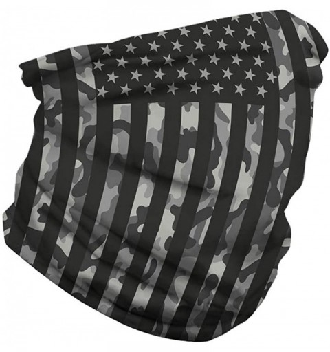Balaclavas Camouflage American Flag Print Balaclava Bandana Neck Gaiter Scarf Headband - Camouflage American Flag - CO197S5O3...