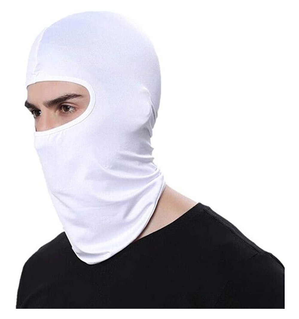 Balaclavas Balaclava Face Mask Windproof Ski Mask Face Cover for Cold Weather - White - CF11NCKCZNH $11.29