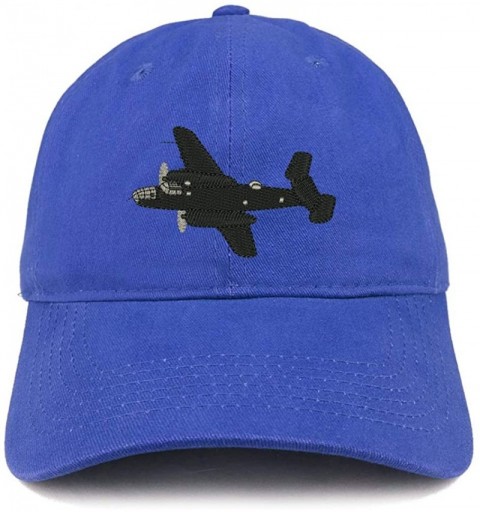 Baseball Caps Warbirds Plane Embroidered Unstructured Cotton Dad Hat - Royal - CC18S4WLYIC $14.77