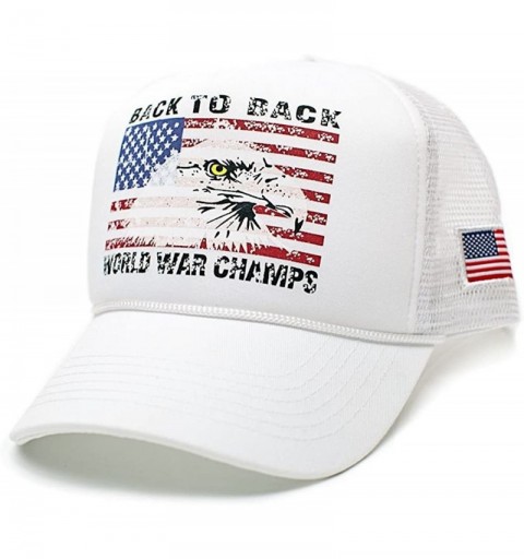 Baseball Caps Eagle Unisex-Adult Trucker Hat -One-Size - White/White - C912GU2IF3R $10.60