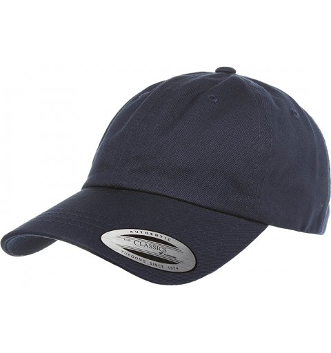 Baseball Caps Low Profile Cotton Twill (Dad Cap) - Navy - CY12DK3SKNJ $25.46