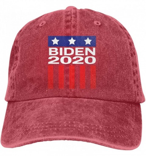 Cowboy Hats Joe Biden 2020 Fashion Adjustable Cowboy Cap Baseball Cap for Women and Men - Red - CE18S5GYY8X $19.39