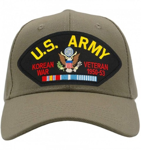 Baseball Caps US Army - Korean War Veteran Hat/Ballcap Adjustable One Size Fits Most (Multiple Colors & Styles) - Tan/Khaki -...