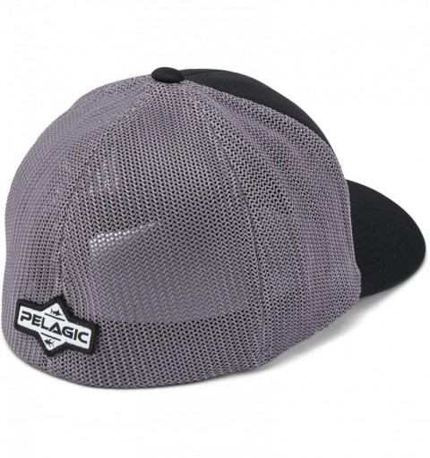 Baseball Caps Offshore Pro Flexfit Hat - Black - C718M4IHKCC $44.01