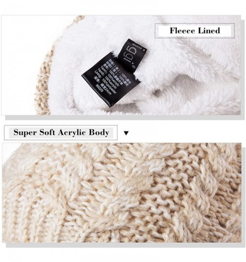 Skullies & Beanies Womens Knit Newsboy Cap Warm Lined Winter Hat 100% Soft Acrylic with Visor - 89229_black1 - CJ1923EY8NQ $8.71