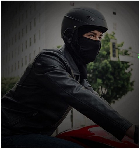 Balaclavas [2-Pack] Wind-Resistant Balaclava Ski Mask Face Mask Motorcycle Tactical Balaclava Hood - Black+black - C3187ECZD6...