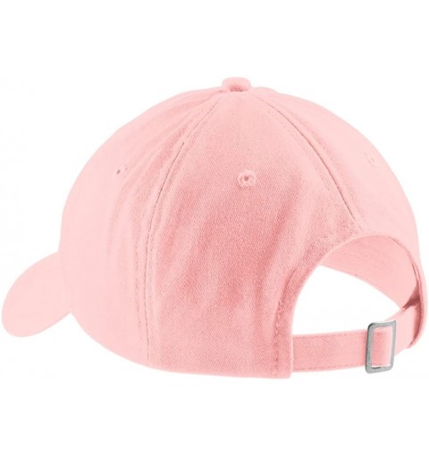 Baseball Caps Brushed Twill Low Profile Cap in - Light Pink - CC11VQ4RQ2L $8.11