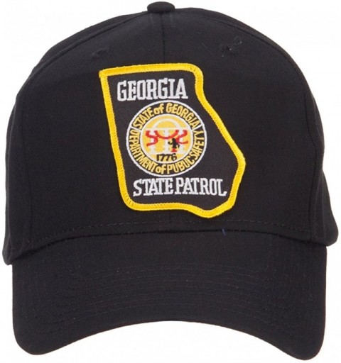 Baseball Caps Georgia State Patrol Patched Cap - Black - C4124YMVJLZ $20.77
