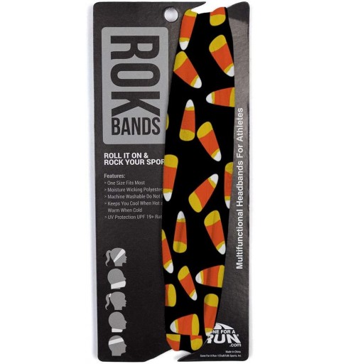 Headbands RokBAND Multi-Functional Halloween Running Headband - Various Patterns - Candy Corn - C018L45HTSN $12.79