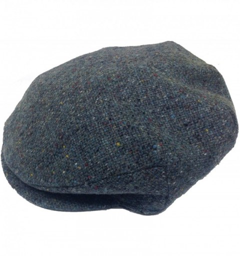 Newsboy Caps Men's Donegal Tweed Vintage Cap - Sea Blue Salt & Pepper - CH11REIIPQ9 $47.83