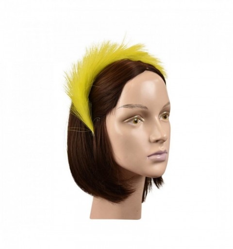 Headbands Feathered Headband - Yellow - Yellow - CE185WECKD0 $10.16