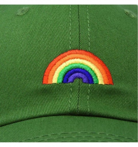 Baseball Caps Rainbow Baseball Cap Womens Hats Cute Hat Soft Cotton Caps - Olive - CO18MCALIIC $15.57