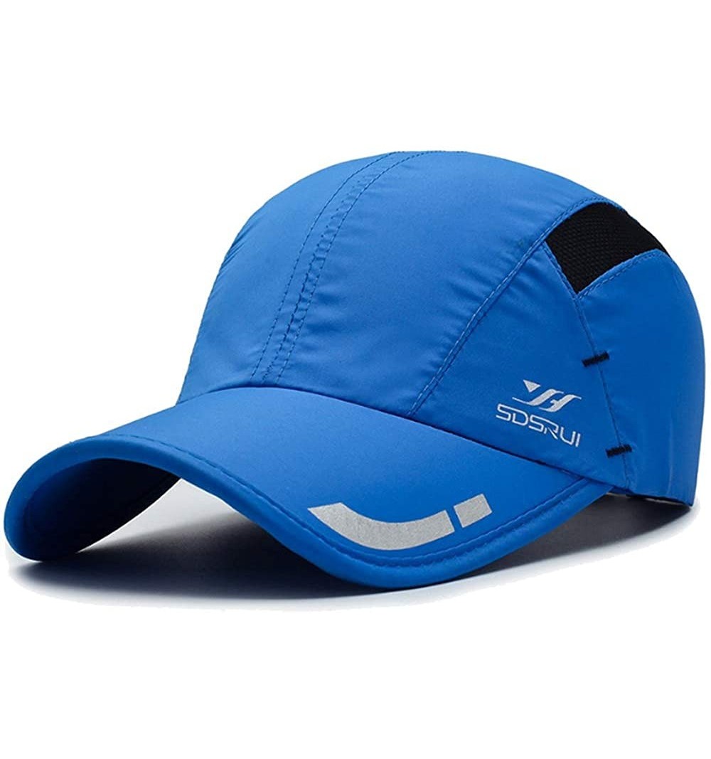 Baseball Caps Breathable Outdoor UV Protection Cap Lightweight Quick Drying Summer Sports Sun Caps - Yd06-lake Blue - CW18TIQ...