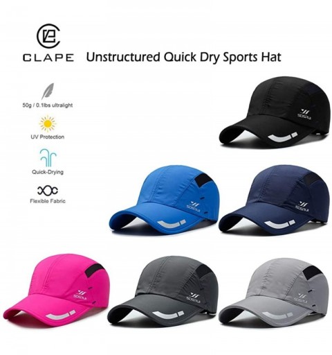 Baseball Caps Breathable Outdoor UV Protection Cap Lightweight Quick Drying Summer Sports Sun Caps - Yd06-lake Blue - CW18TIQ...