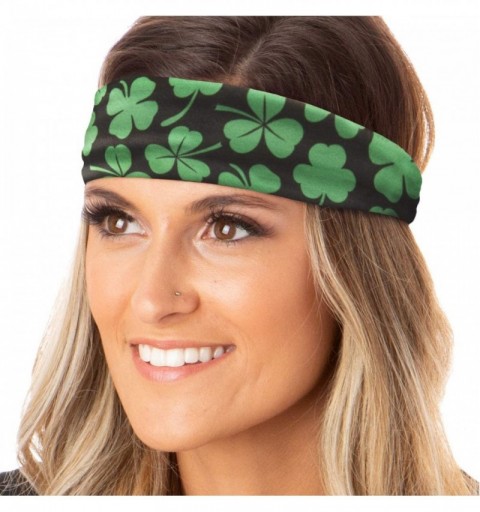 Headbands Irish Green Headband St Patricks Day Accessories Clover Shamrocks Headband Xflex Gift Packs - CJ194UEGGMD $14.63