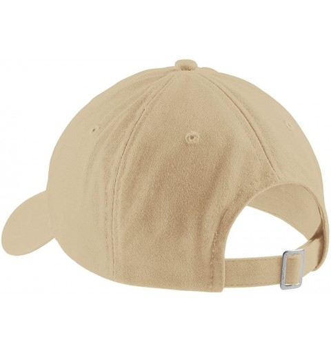 Baseball Caps Mami Embroidered Brushed Cotton Adjustable Cap - Stone - CY12N9PE5OD $18.85
