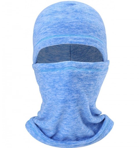 Balaclavas Men's Fleece Ski Balaclava Hood Cold Weather Windproof Face Mask - Sky Blue - C118YRCCXA8 $9.65