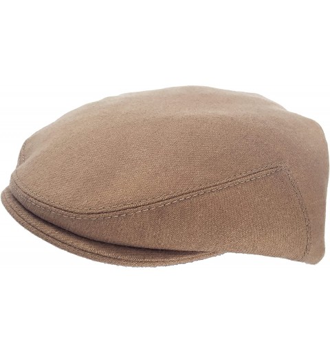 Newsboy Caps Made in USA 100% Wool Ivy Scally Cap Driver Hat - Camel - CA187O775C0 $45.78