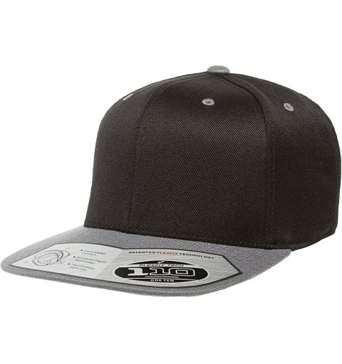 Baseball Caps One Ten Wool Cap - Snapback - 110F/T - Black/Grey - CZ12LLJ8BUB $11.00