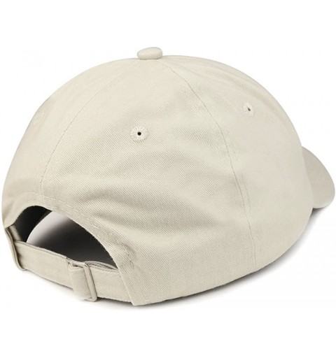 Baseball Caps Cat Image Embroidered Unstructured Cotton Dad Hat - Stone - CU18S65DX5O $22.13