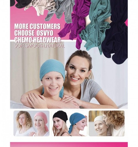 Headbands Bamboo Chemo Headscarf for Women Hair Loss - Cancer Slip On Headwear Turbans Sealed Packaging - Bamboo Black - CT18...
