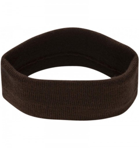 Headbands USA Made Stretch Headband - Brown - CO1885X4YXT $53.81