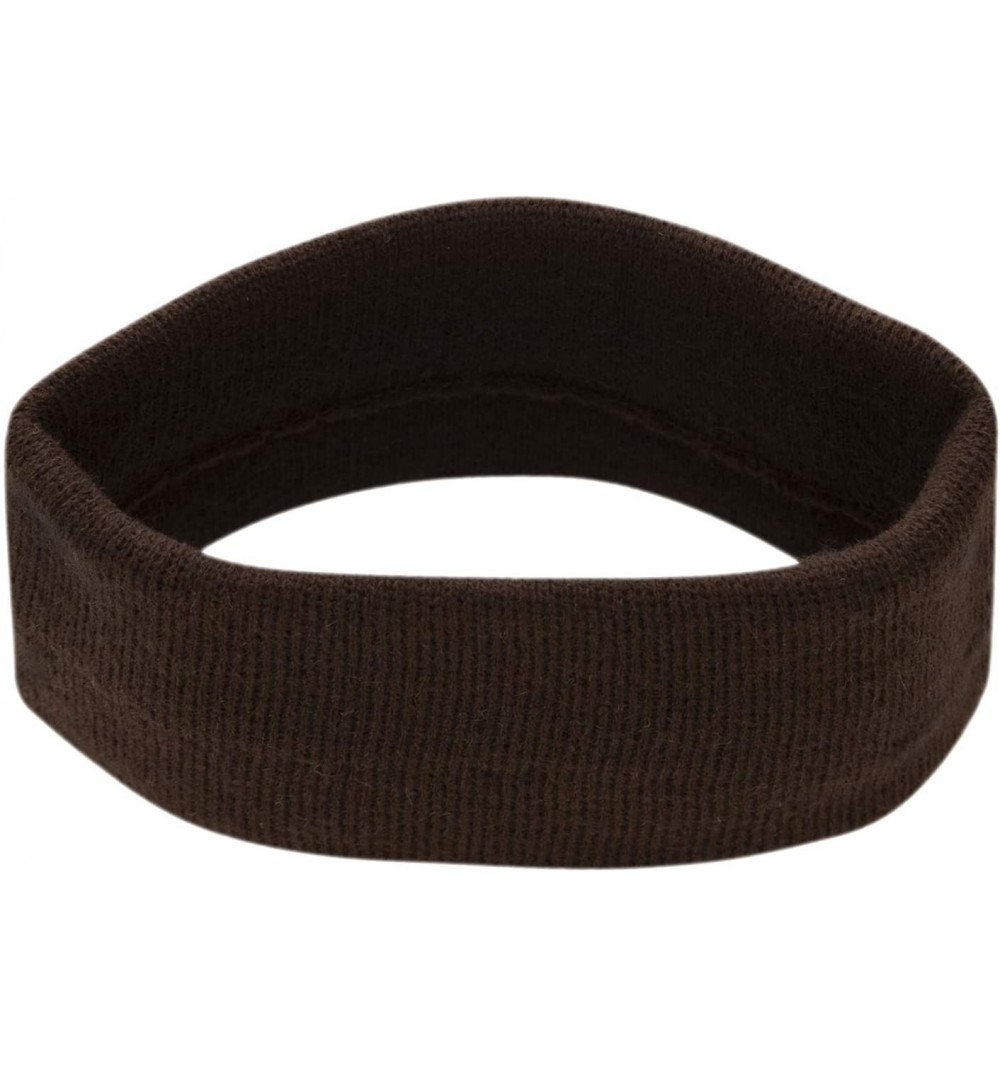 Headbands USA Made Stretch Headband - Brown - CO1885X4YXT $24.28