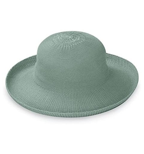 Sun Hats Women's Victoria Sun Hat - Ultra Lightweight- Packable- Broad Brim- Modern Style- Designed in Australia - Seafoam - ...