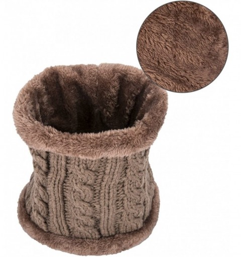 Skullies & Beanies Winter Beanie Warm Knit Hat Snow Ski Skull Cap Hat Scarf Set - Khani - CI1897K0E9U $13.44