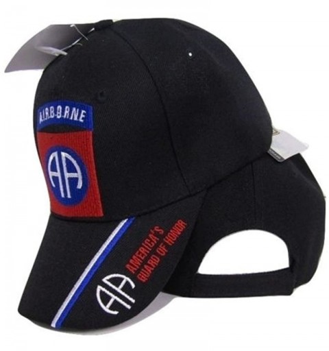 Skullies & Beanies U.S. Army 82nd Airborne Guard of Honor Embroidered Black Baseball Cap Hat - C1188YK90QH $7.73