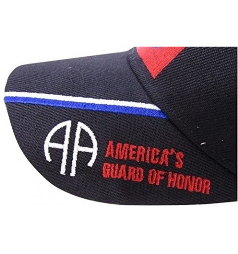 Skullies & Beanies U.S. Army 82nd Airborne Guard of Honor Embroidered Black Baseball Cap Hat - C1188YK90QH $7.73