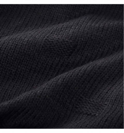 Skullies & Beanies Mens Oversized Knit Cap Womens Slouchy Beanie Summer Winter Hat B754 - Black - CR192ETD8QM $7.80