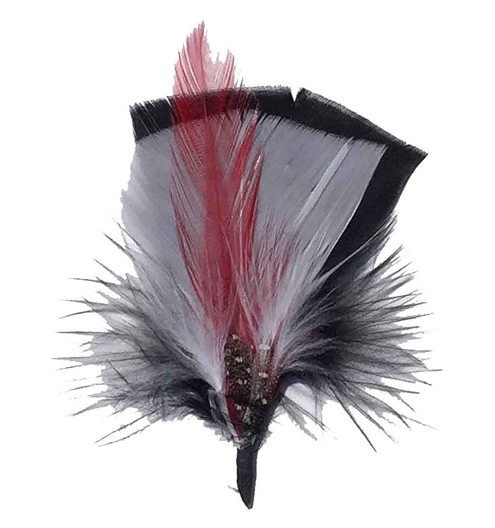 Fedoras Side Feather for Hats & Fedoras - White6 - CD18HY65S38 $9.31