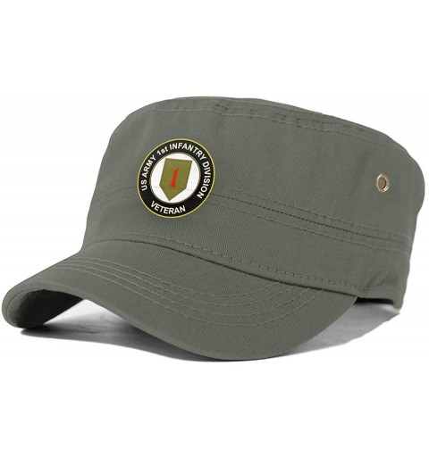 Baseball Caps US Army Veteran 1st Infantry Division Man's Classics Cap Women's Fashion Hat Chapeau - Moss Green - CY18AK3R6Y9...
