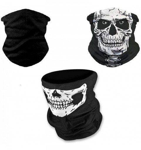 Balaclavas 3 Pack Unisex Seamless Half Face Mask Bandana Neck Gaiter Tube Scarf Headwear- for Women & Men - Assorted - C0198T...