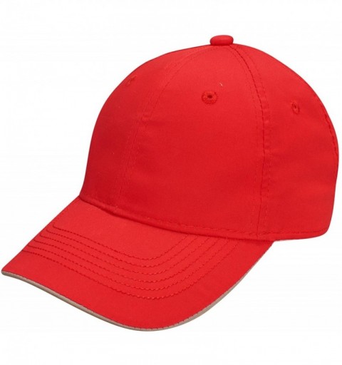 Baseball Caps Womens Flip Visor Lightweight Epic Cap - Red/Silver - CD18E3WA8NL $12.94