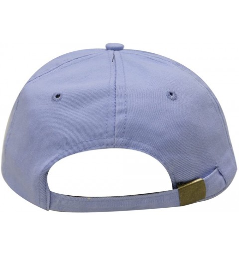 Baseball Caps Witch & Broom Cotton Baseball Cap - Sky Blue - CX12MRQATSD $9.63