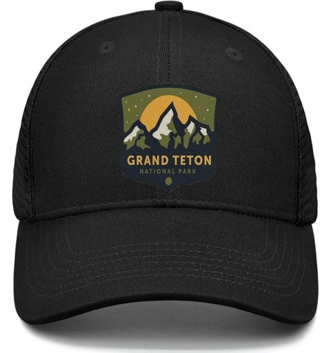 Baseball Caps Grand Teton National Park Mesh Baseball Snapback Cap Novelty Trucker Dad Hat - Grand Teton National-10 - C218UU...