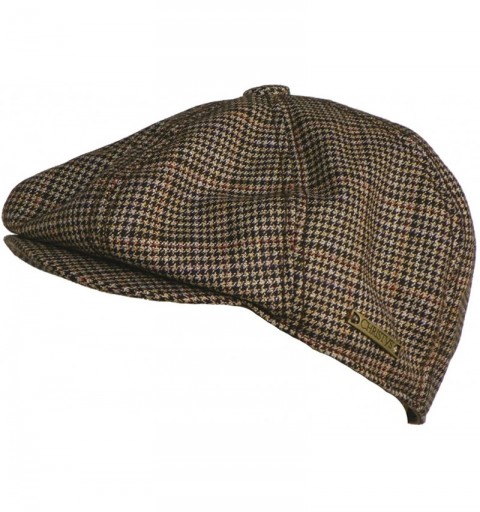 Newsboy Caps Christy's of London Men's 8/4 Cap Satin Lining Hat - Brown - C6116KQLKNB $57.91